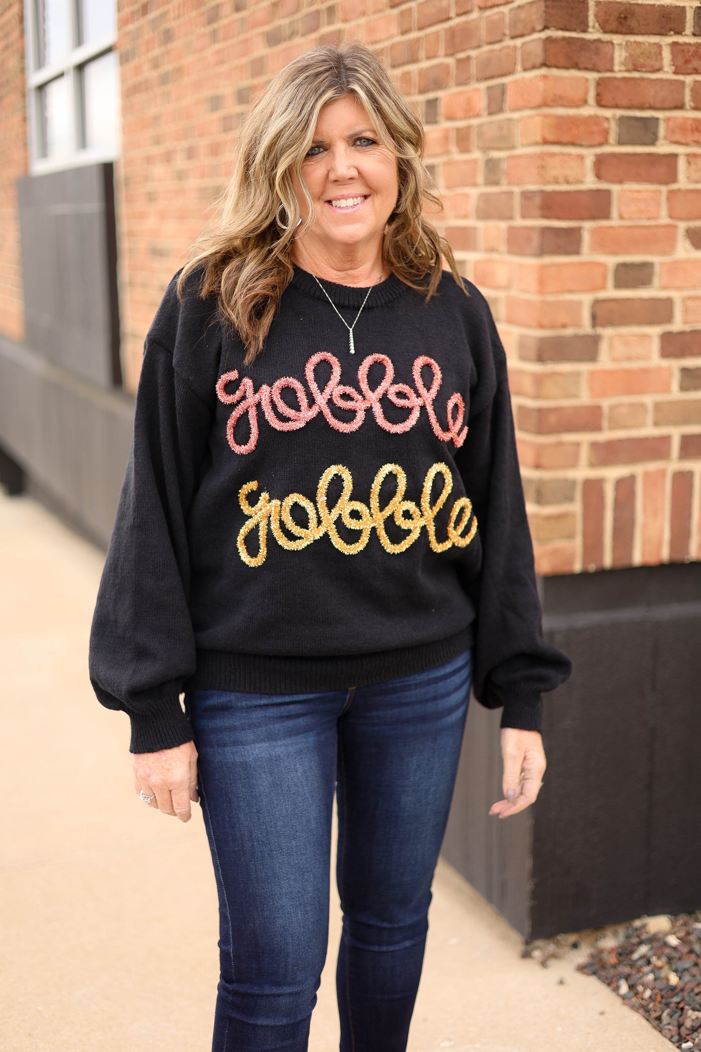 Gobble til you Wobble Sweater [black]