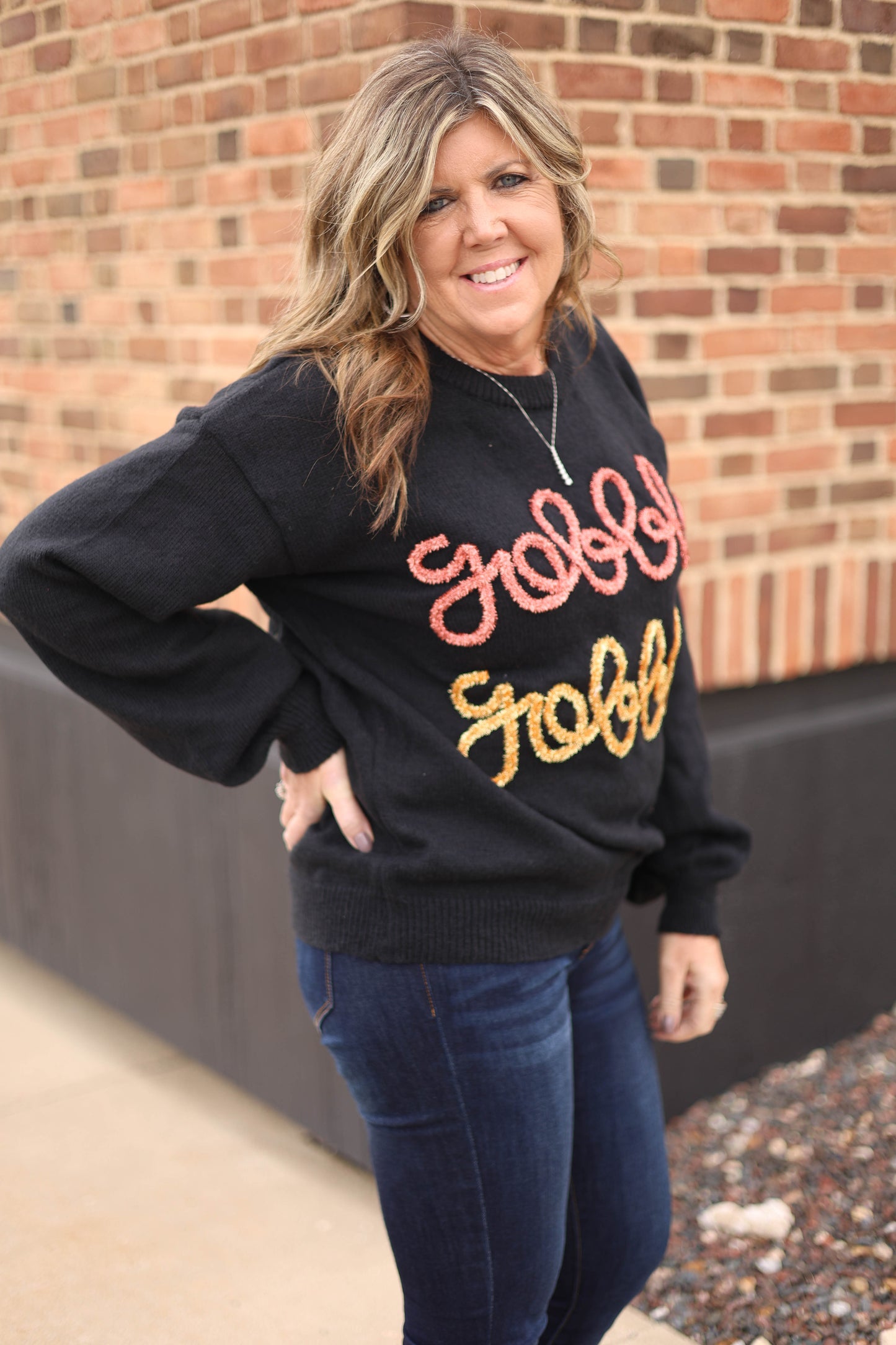 Gobble til you Wobble Sweater [black]