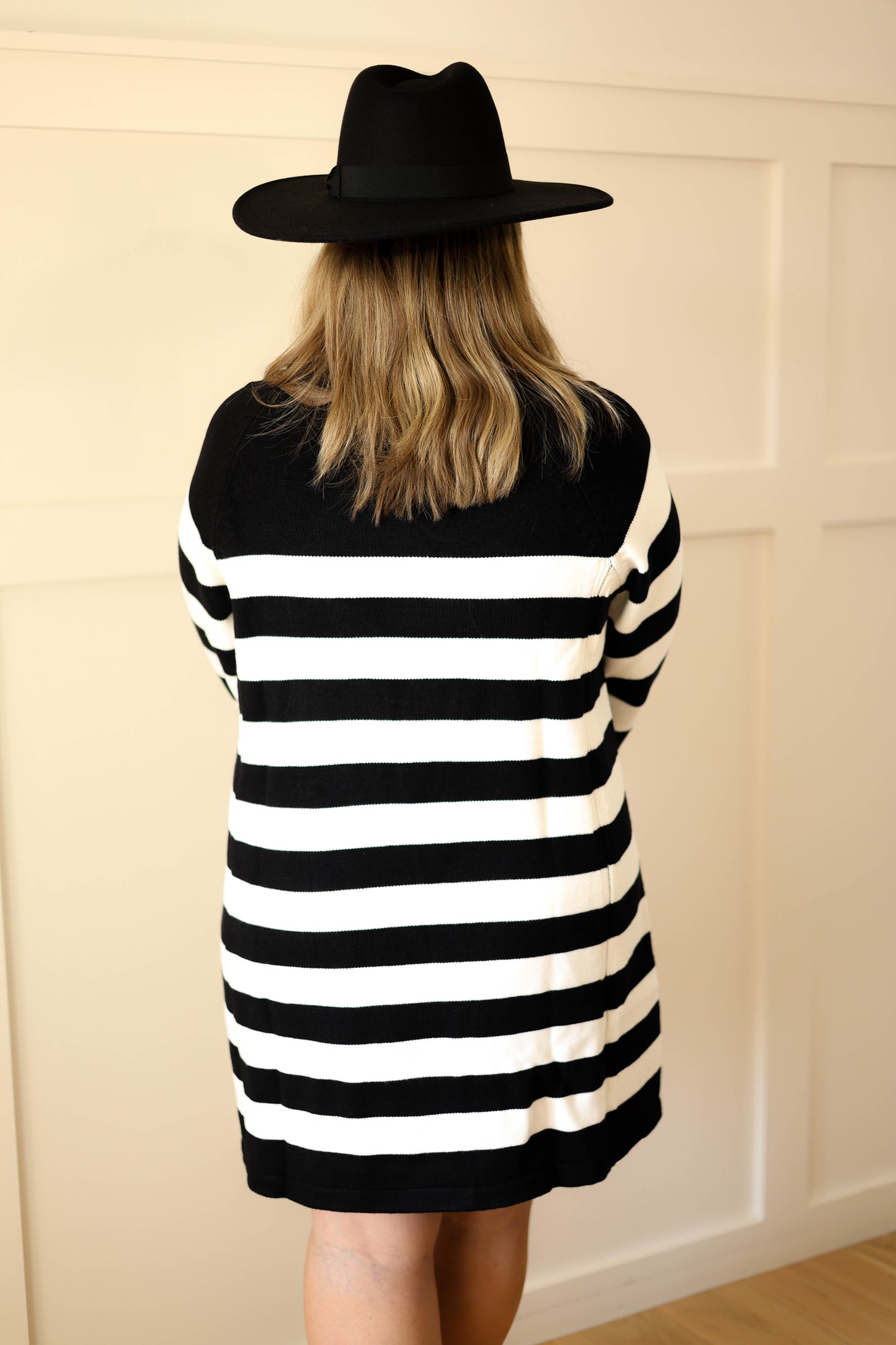 Stripe a Pose dress [black]