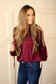 Country Roots Blouse [burgundy]