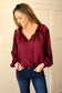 Country Roots Blouse [burgundy]