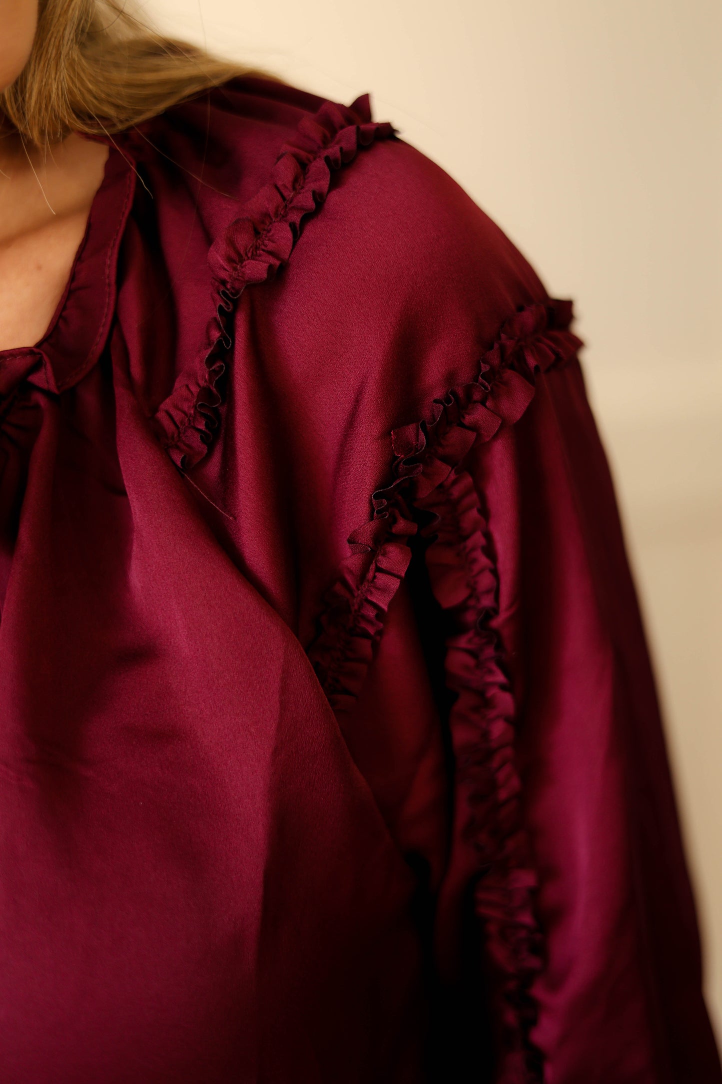 Country Roots Blouse [burgundy]