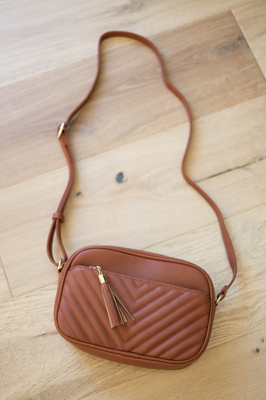 5th Ave Crossbody Bag [cognac]