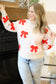 Pretty Little Bows Sweater [oatmeal/red]