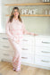 Christmas Ribbon Loungewear Set [blush]