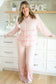 Christmas Ribbon Loungewear Set [blush]