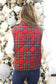 Plaid Does it Best Vest [Red Multi]