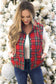 Plaid Does it Best Vest [Red Multi]