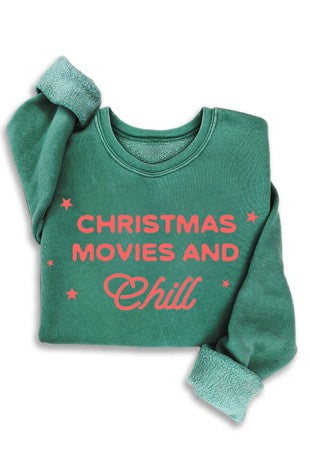 Christmas & Chill Sweatshirt [dusty green]