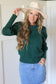 Autumn Embrace Sweater [hunter green}