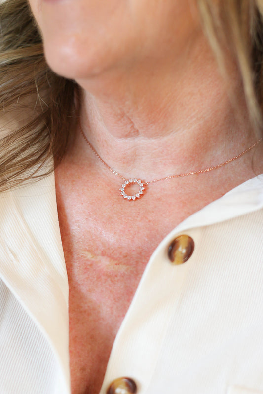 Sunburst Necklace [rose gold]