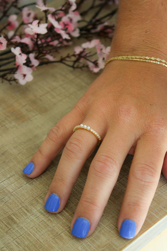 Pearly Pearl Ring [gold]