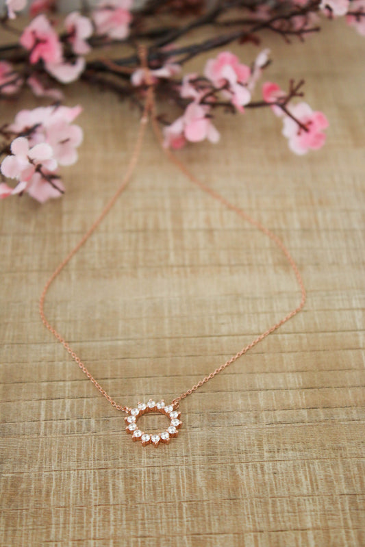 Sunburst Necklace [rose gold]