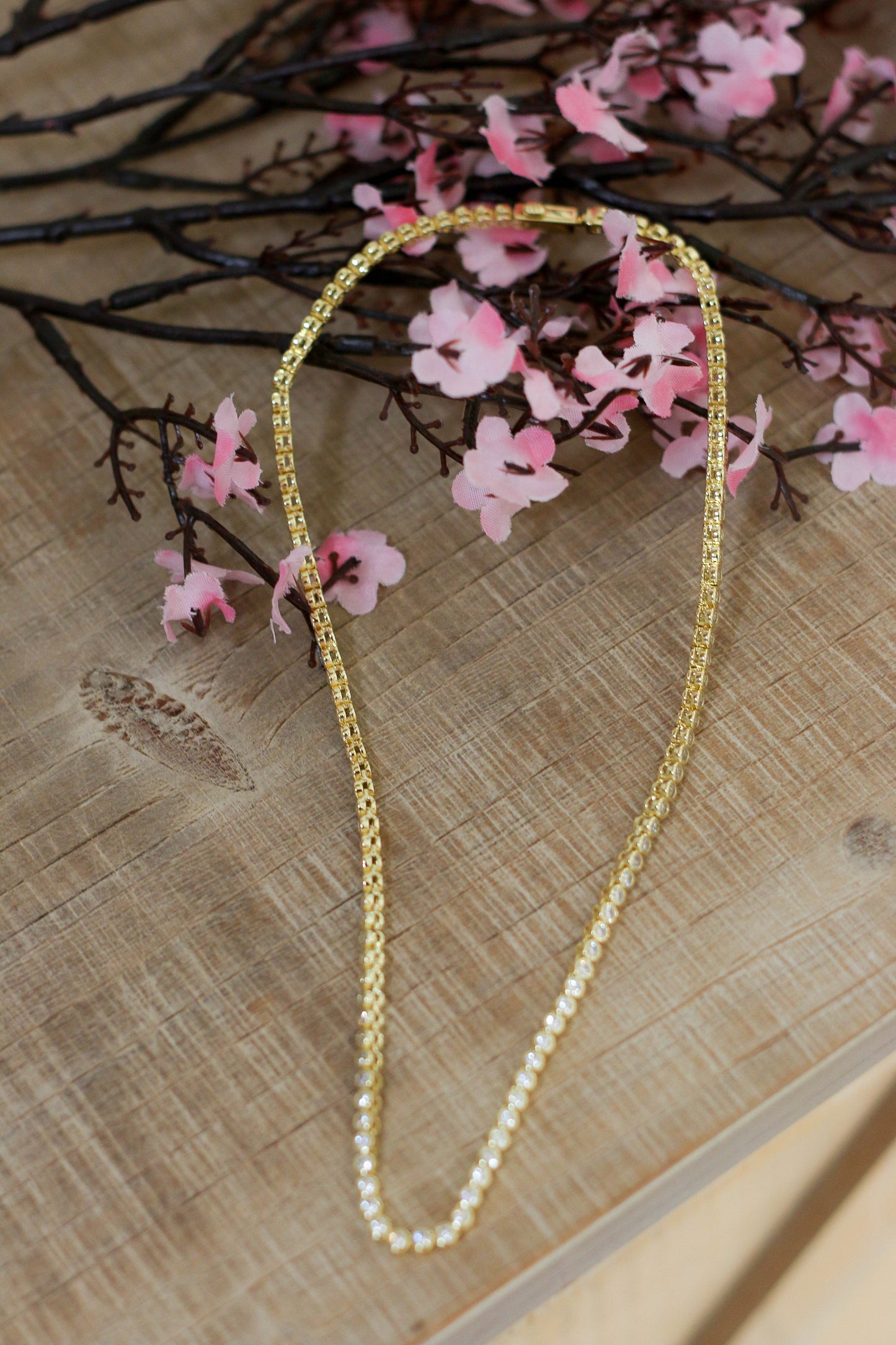 Radiance Tennis Necklace [gold]