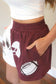 Halftime Show Shorts [maroon/white]