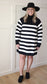 Stripe a Pose dress [black]