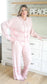 Christmas Ribbon Loungewear Set [blush]