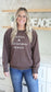 Coffee & Christmas Music Sweatshirt [mineral brown]