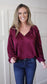 Country Roots Blouse [burgundy]