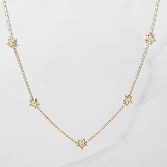 Twinkle Twinkle Star Necklace [gold]